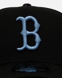 New Era Boston Red Sox 'Black And Sky Blue' 9FORTY A-Frame Snapback Black/Sky Blue