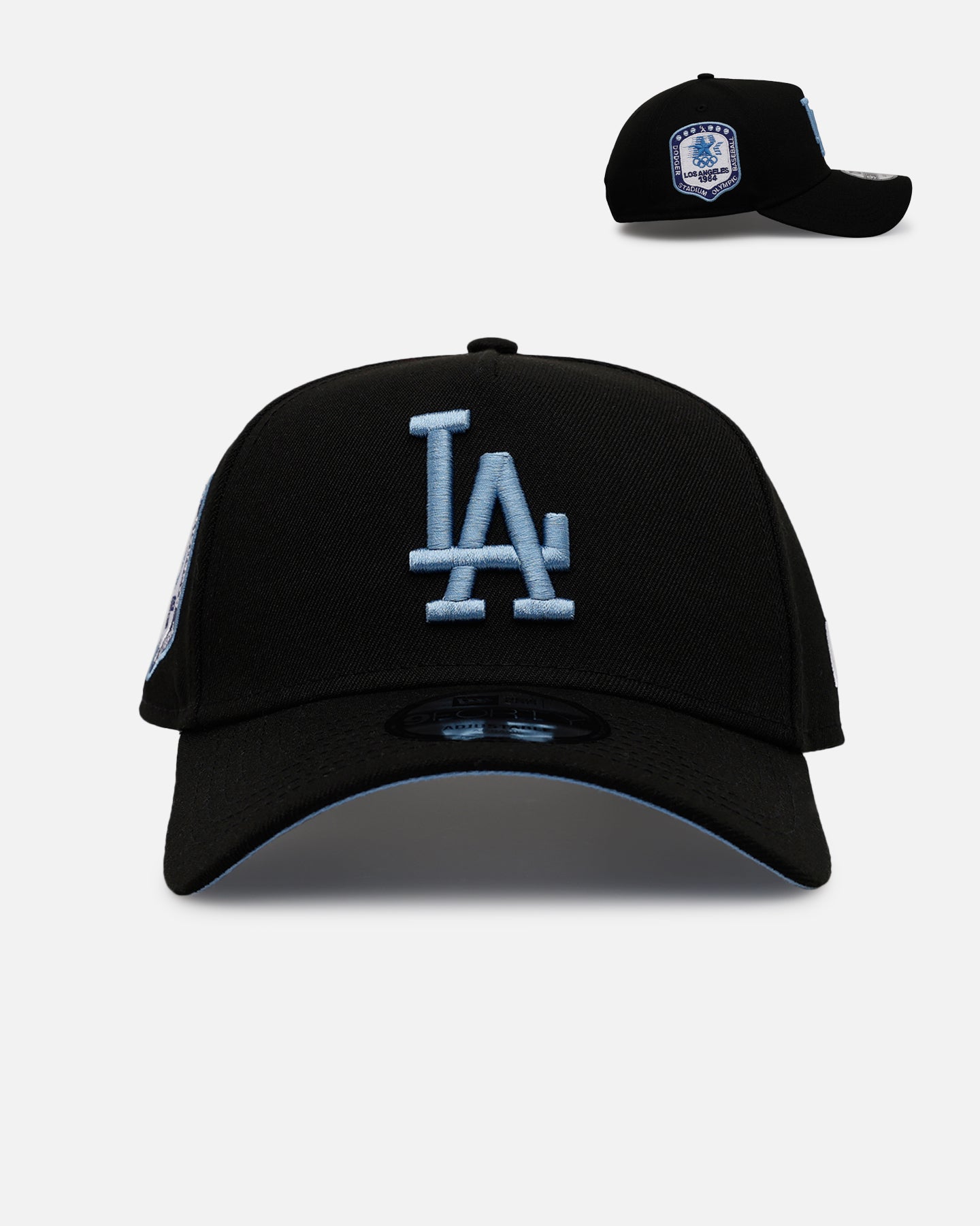New Era Los Angeles Dodgers 'Black And Sky Blue' 9FORTY A-Frame