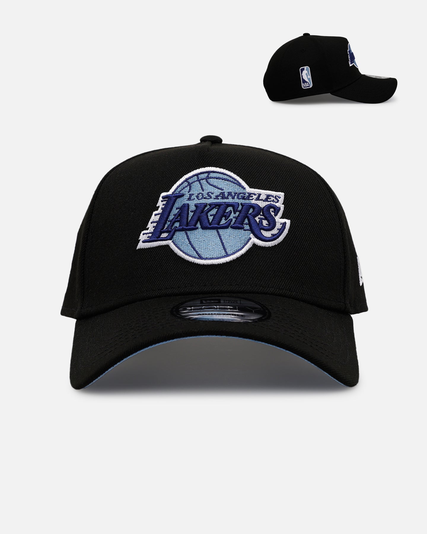 New Era Los Angeles Lakers 'Black And Sky Blue' 9FORTY A-Frame