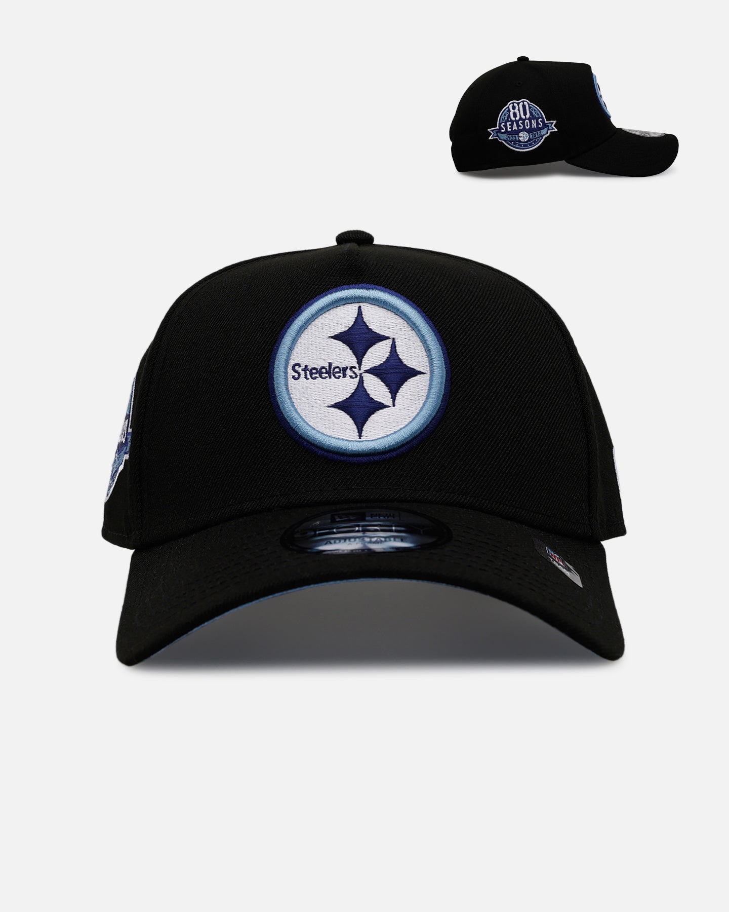 New Era Pittsburgh Steelers 'Black And Sky Blue' 9FORTY A-Frame