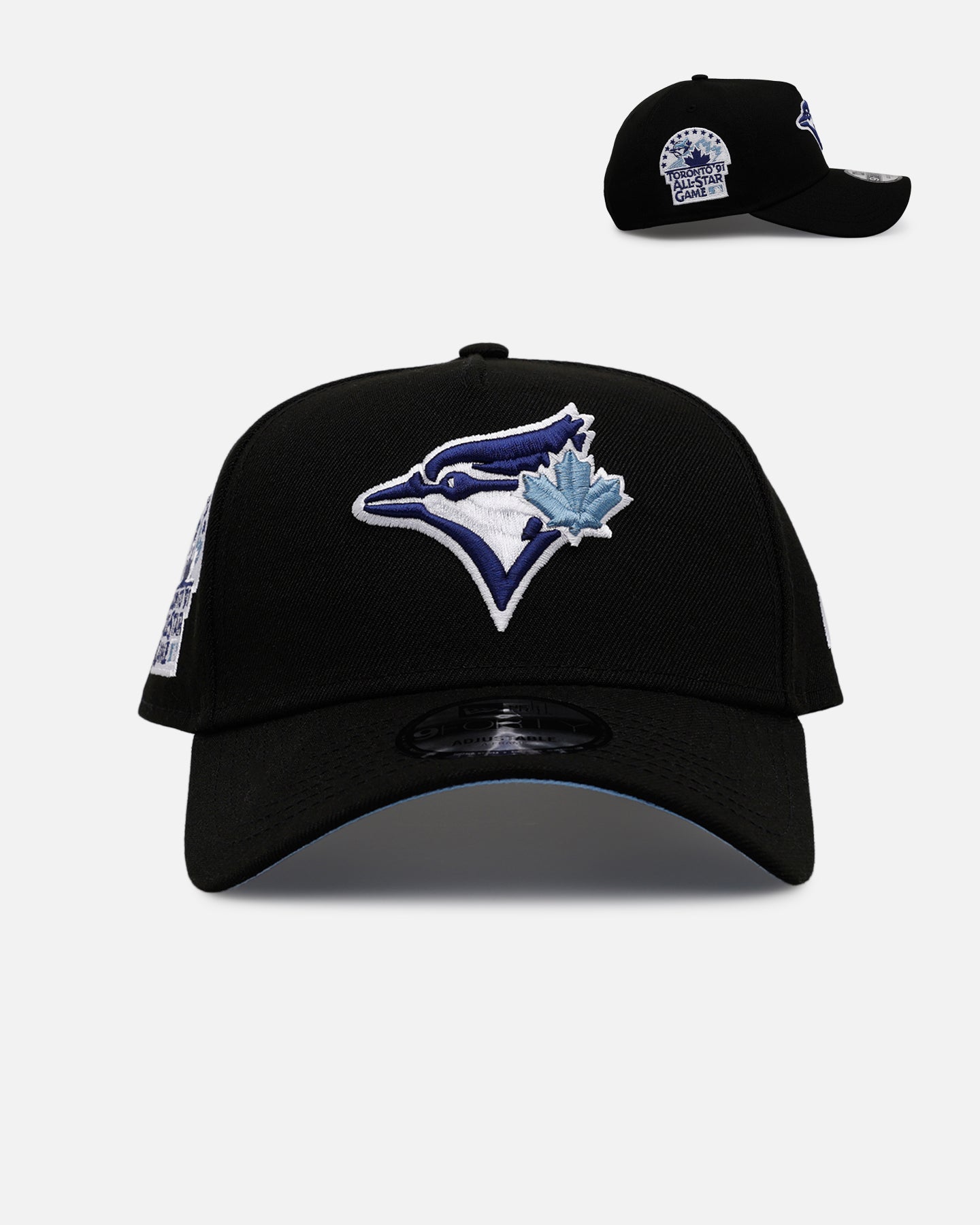 New Era Toronto Blue Jays 'Black And Sky Blue' 9FORTY A-Frame