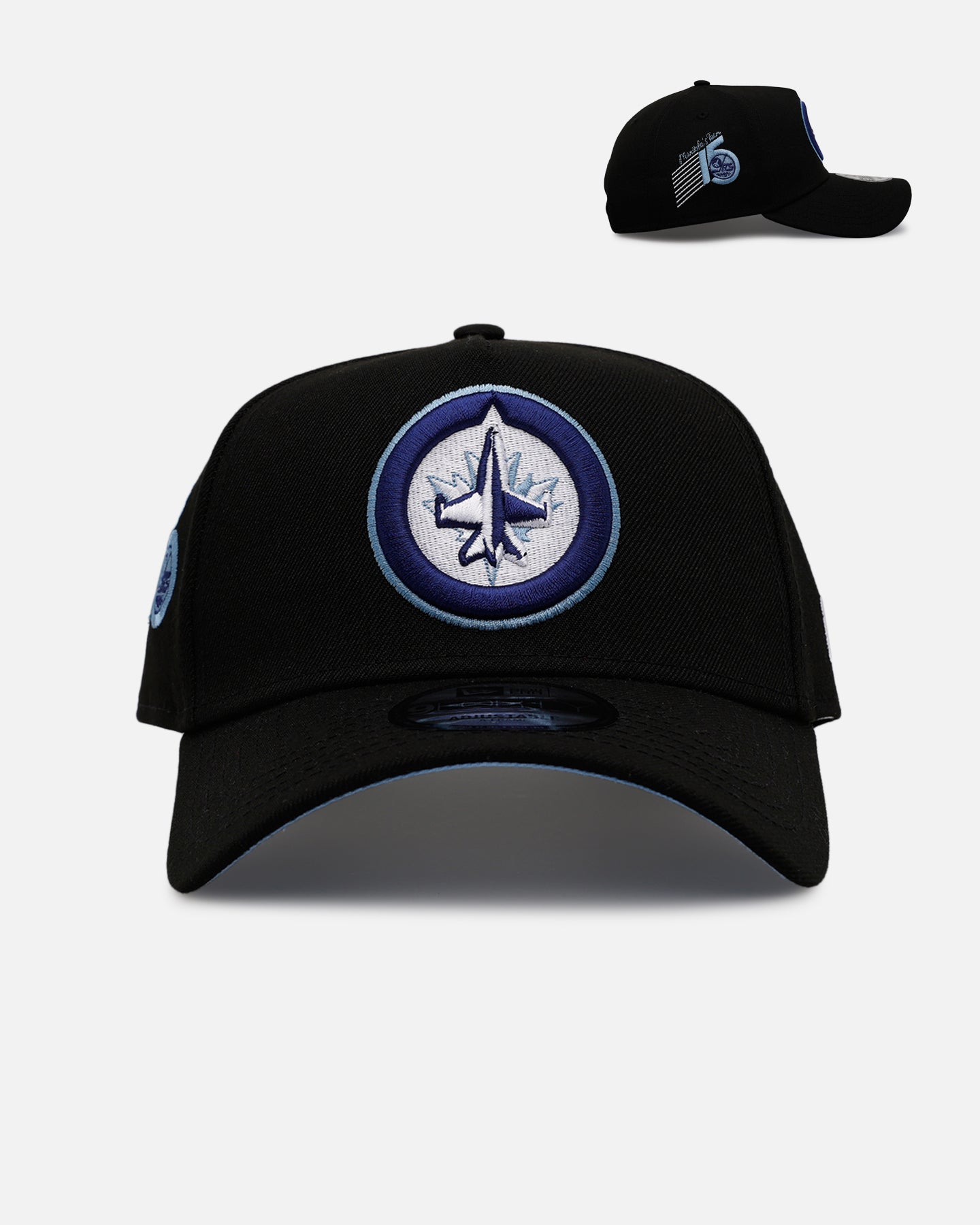 New Era Winnipeg Jets 'Black And Sky Blue' 9FORTY A-Frame Snapback