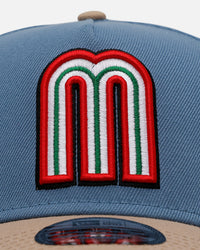 New Era Mexico National Baseball Team 'Easy Breezy' 9FORTY A-Frame Snapback Blue/Tan