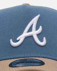 New Era Atlanta Braves 'Easy Breezy' 9FORTY A-Frame Snapback Blue/Tan