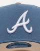 New Era Atlanta Braves 'Easy Breezy' 9FORTY A-Frame Snapback Blue/Tan