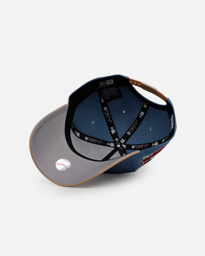 New Era Atlanta Braves 'Easy Breezy' 9FORTY A-Frame Snapback Blue/Tan