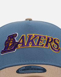 New Era Los Angeles Lakers 'Easy Breezy' 9FORTY A-Frame Snapback Blue/Tan