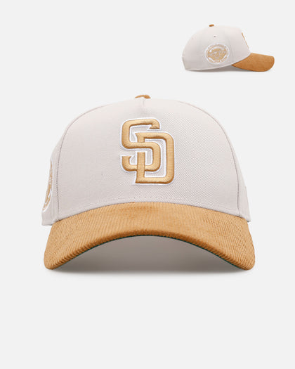 New Era San Diego Padres 'Honey Pot' 9FORTY A-Frame Snapback Stone/Wheat