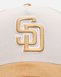 New Era San Diego Padres 'Honey Pot' 9FORTY A-Frame Snapback Stone/Wheat