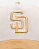 New Era San Diego Padres 'Honey Pot' 9FORTY A-Frame Snapback Stone/Wheat
