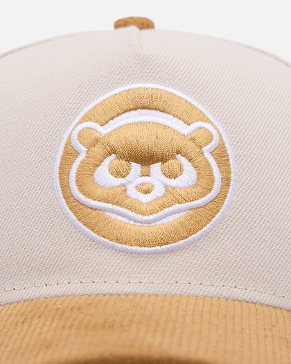 New Era Chicago Cubs 'Honey Pot' 9FORTY A-Frame Snapback Stone/Wheat