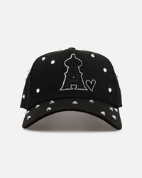 New Era Los Angeles Angels 'Black Satin Hearts' 9FORTY A-Frame Snapback Black