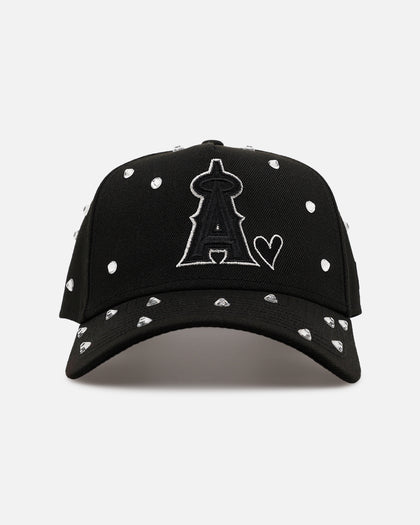 New Era Los Angeles Angels 'Black Satin Hearts' 9FORTY A-Frame Snapback Black