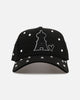 New Era Los Angeles Angels 'Black Satin Hearts' 9FORTY A-Frame Snapback Black