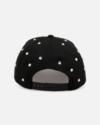 New Era Los Angeles Angels 'Black Satin Hearts' 9FORTY A-Frame Snapback Black