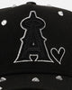 New Era Los Angeles Angels 'Black Satin Hearts' 9FORTY A-Frame Snapback Black