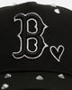 New Era Boston Red Sox 'Black Satin Hearts' 9FORTY A-Frame Snapback Black