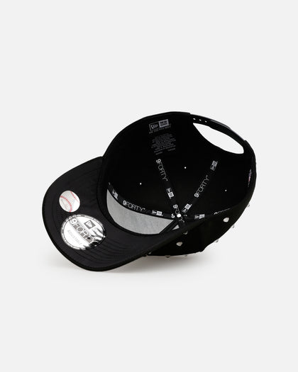 New Era Boston Red Sox 'Black Satin Hearts' 9FORTY A-Frame Snapback Black