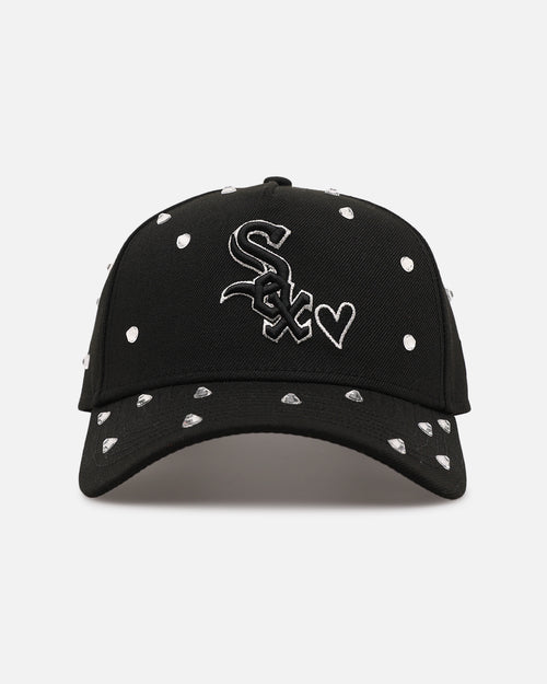 New Era Chicago White Sox 'Black Satin Hearts' 9FORTY A-Frame Snapback Black