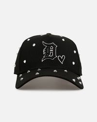 New Era Detroit Tigers 'Black Satin Hearts' 9FORTY A-Frame Snapback Black