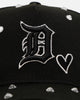 New Era Detroit Tigers 'Black Satin Hearts' 9FORTY A-Frame Snapback Black