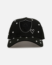 New Era Las Vegas Raiders 'Black Satin Hearts' 9FORTY A-Frame Snapback Black