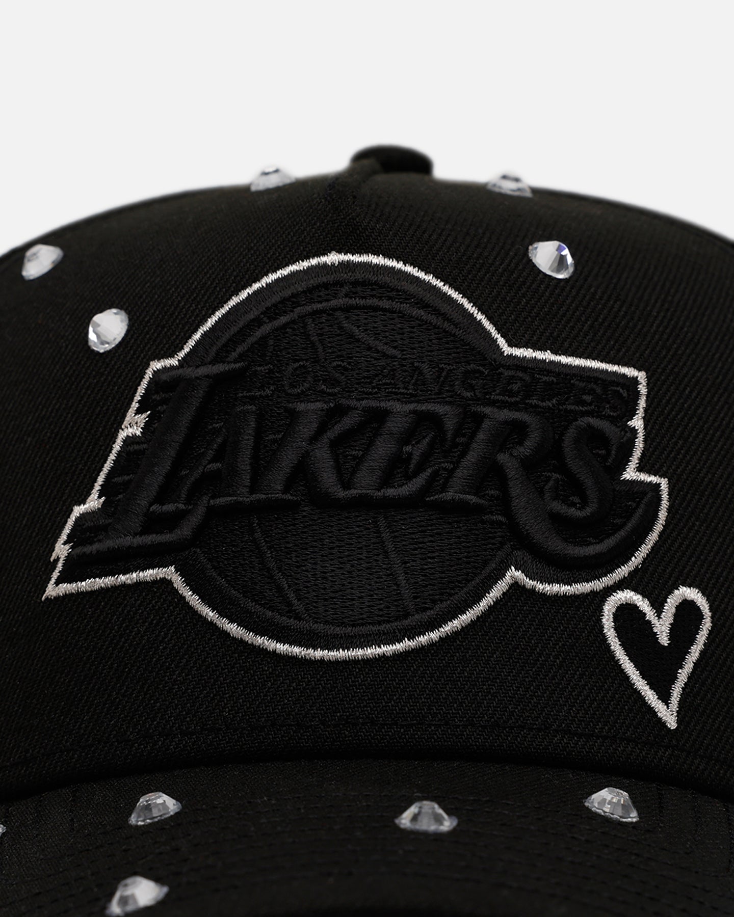 New Era Los Angeles Lakers 'Black Satin Hearts' 9FORTY A-Frame