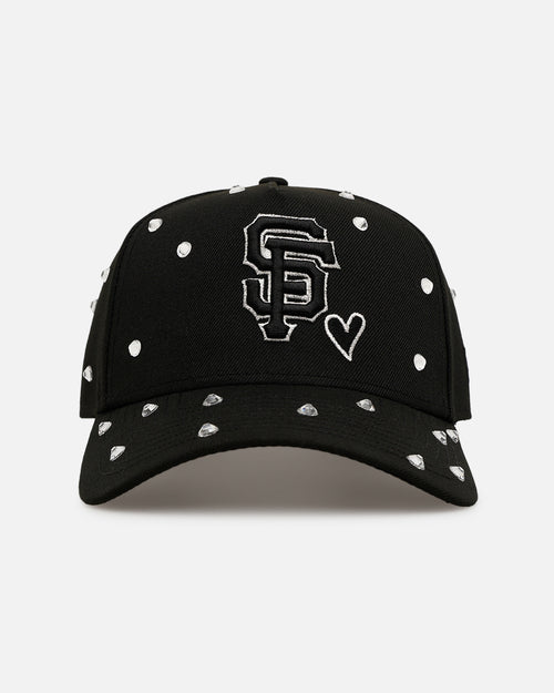 New Era San Francisco Giants 'Black Satin Hearts' 9FORTY A-Frame Snapback Black
