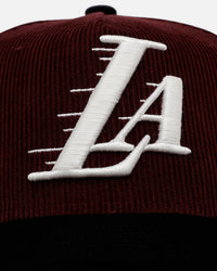 New Era Los Angeles Lakers 'Certified Lover 2.0' 9FORTY A-Frame Snapback Maroon