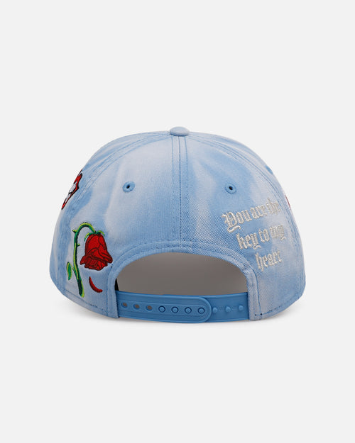 New Era Texas Rangers 'Hopeless Romantic' 9FORTY A-Frame Snapback Sky Blue