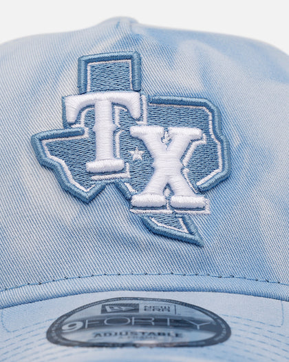 New Era Texas Rangers 'Hopeless Romantic' 9FORTY A-Frame Snapback Sky Blue