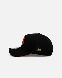 New Era Atlanta Braves 'Longevity' 9FORTY A-Frame Snapback Black/Red