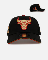 New Era Chicago Bulls 'Longevity' 9FORTY A-Frame Snapback Black/Red