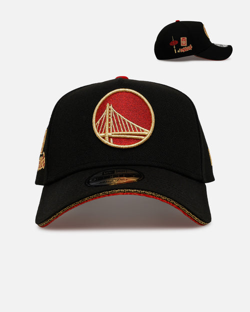 New Era Golden State Warriors 'Longevity' 9FORTY A-Frame Snapback Black/Red