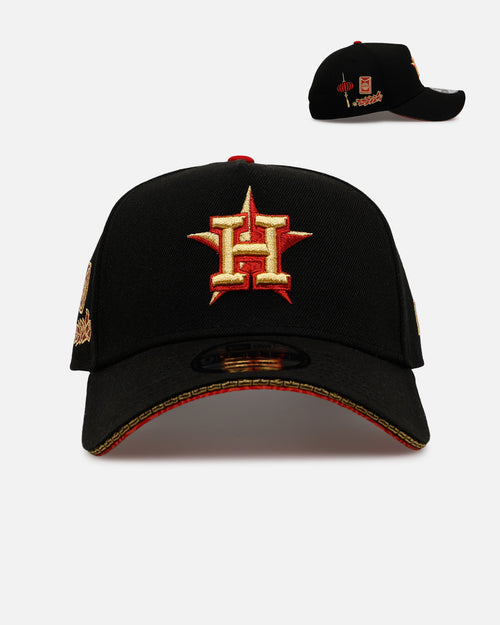 New Era Houston Astros 'Longevity' 9FORTY A-Frame Snapback Black/Red