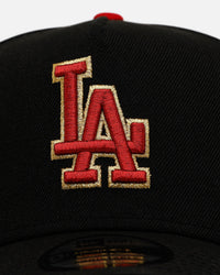 New Era Los Angeles Dodgers 'Longevity' 9FORTY A-Frame Snapback Black/Red