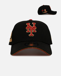 New Era New York Mets 'Longevity' 9FORTY A-Frame Snapback Black/Red
