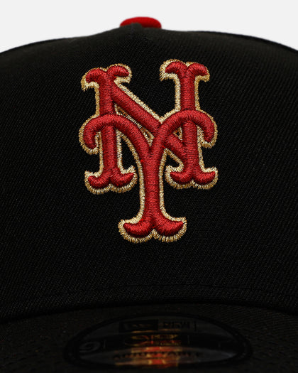 New Era New York Mets 'Longevity' 9FORTY A-Frame Snapback Black/Red