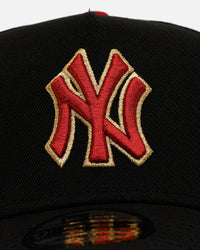 New Era New York Yankees 'Longevity' 9FORTY A-Frame Snapback Black/Red