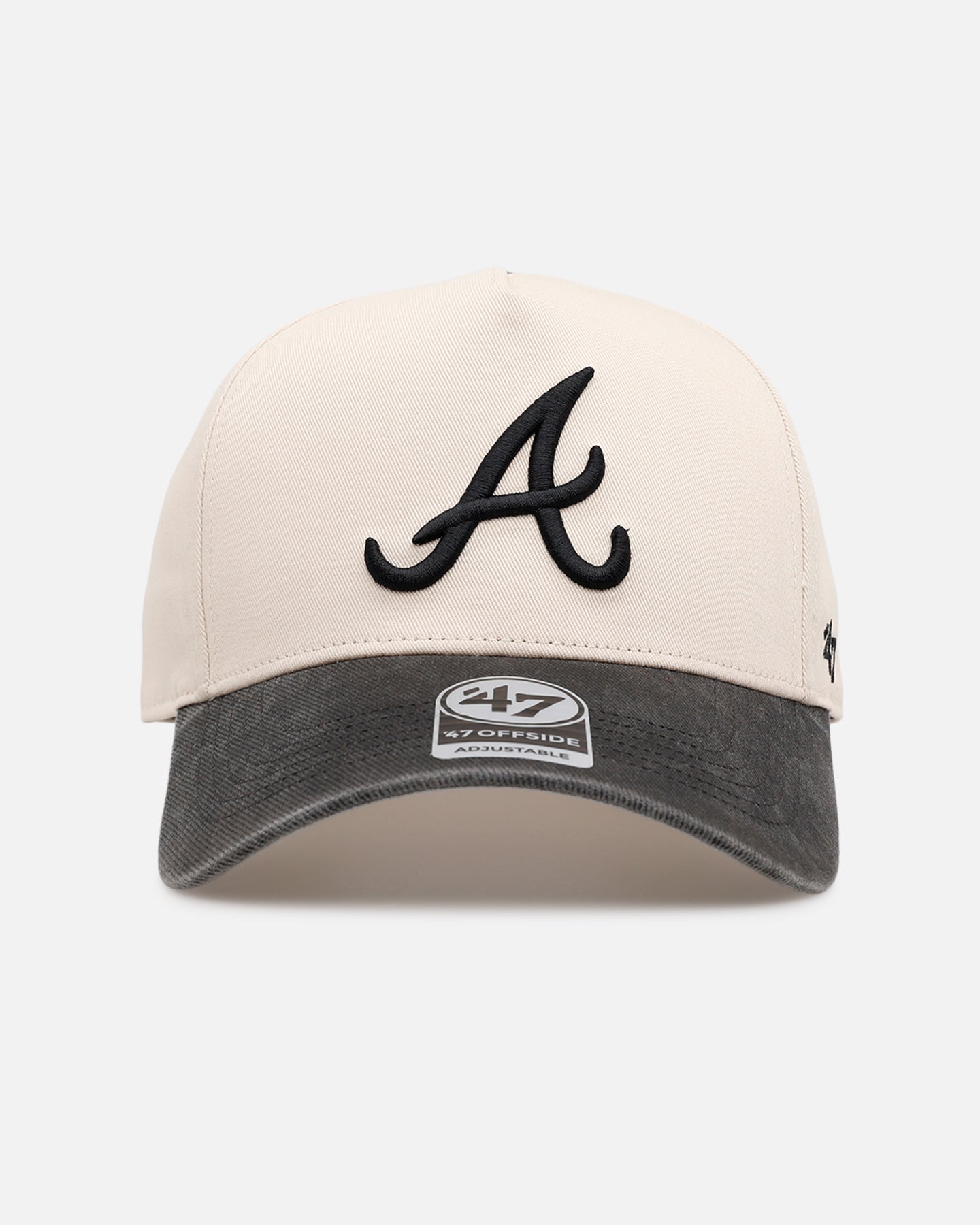 47 Brand Atlanta Braves 'Washed Black Visor' 47 Offside Snapback