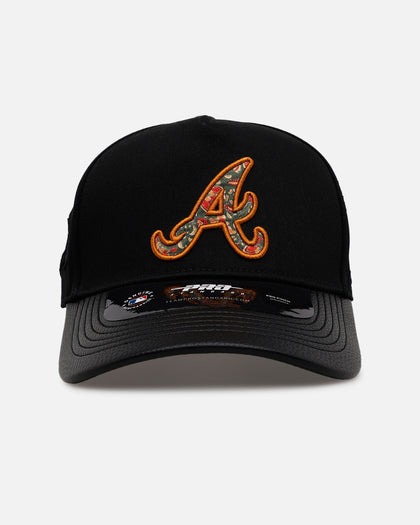 Pro Standard Atlanta Braves 'Floral Fill' Pro Pinch Strapback Black