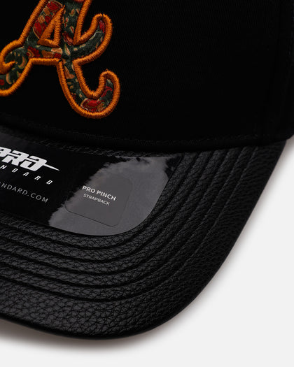 Pro Standard Atlanta Braves 'Floral Fill' Pro Pinch Strapback Black
