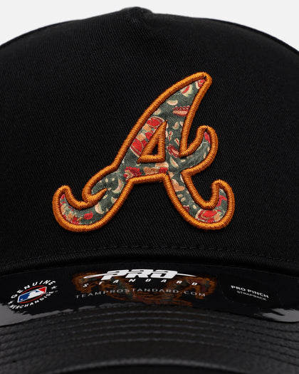 Pro Standard Atlanta Braves 'Floral Fill' Pro Pinch Strapback Black