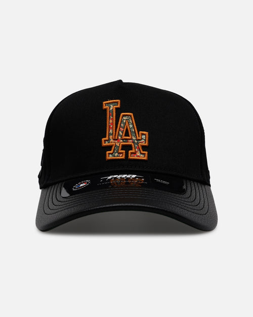 Pro Standard Los Angeles Dodgers 'Floral Fill' Pro Pinch Strapback Black