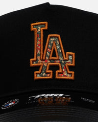 Pro Standard Los Angeles Dodgers 'Floral Fill' Pro Pinch Strapback Black