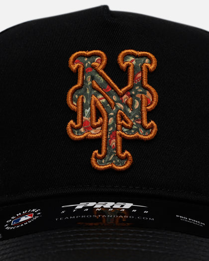 Pro Standard New York Mets 'Floral Fill' Pro Pinch Strapback Black