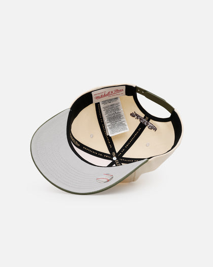 Mitchell & Ness Los Angeles Dodgers 'Hand Stitch' Deadstock Snapback Olive