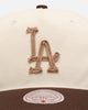 Mitchell & Ness Los Angeles Dodgers 'Hand Stitch' Deadstock Snapback Brown