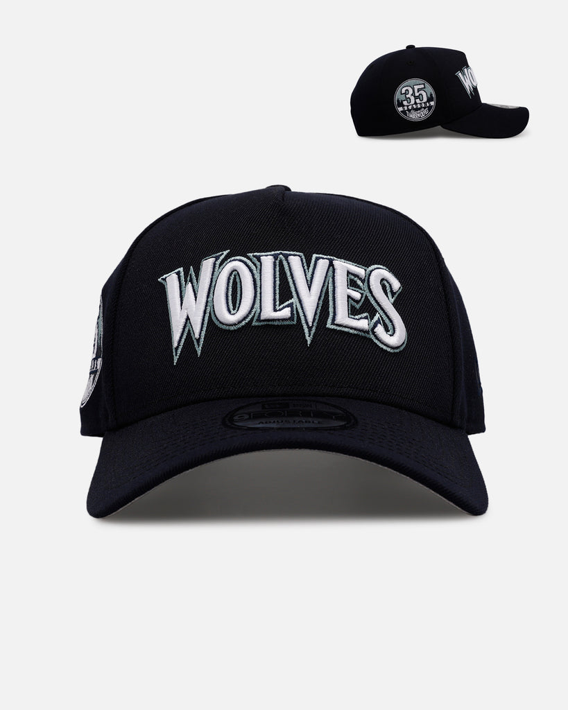 New Era Minnesota Timberwolves 'Midnight Navy' 9FORTY A-Frame Snapback ...