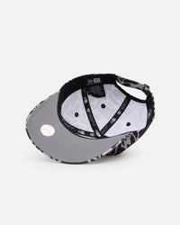 New Era Atlanta Braves 'Brushed Cotton' 19TWENTY Strapback Black/Light Blue